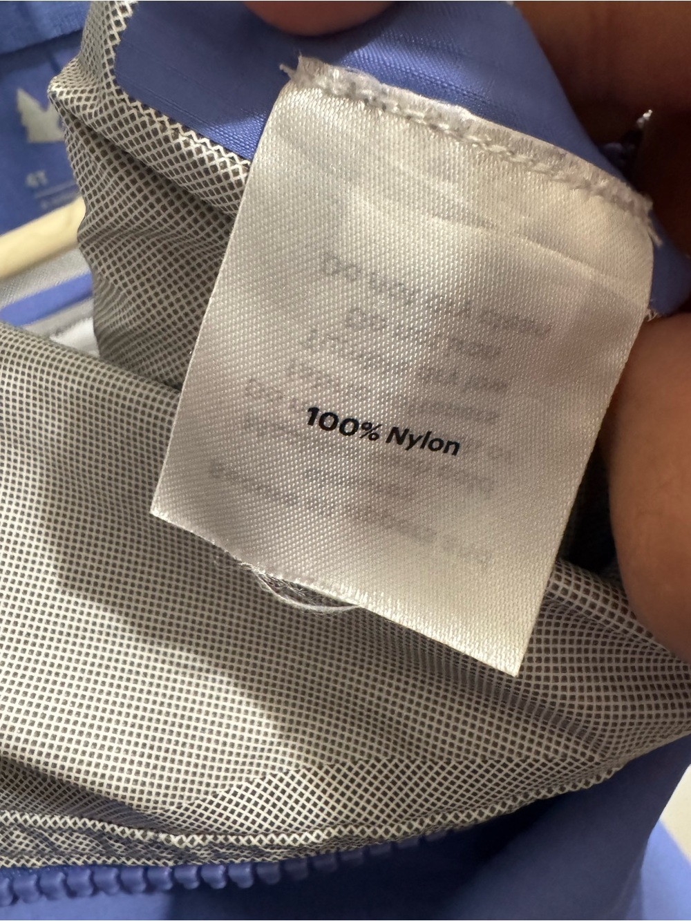 REI Blue Kids' rain Jacket onesie - Picture 8 of 8